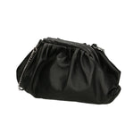 Quinta Borsa a tracolla donna Vera pelle 01448-D28 NERO BLACK Gave Lux