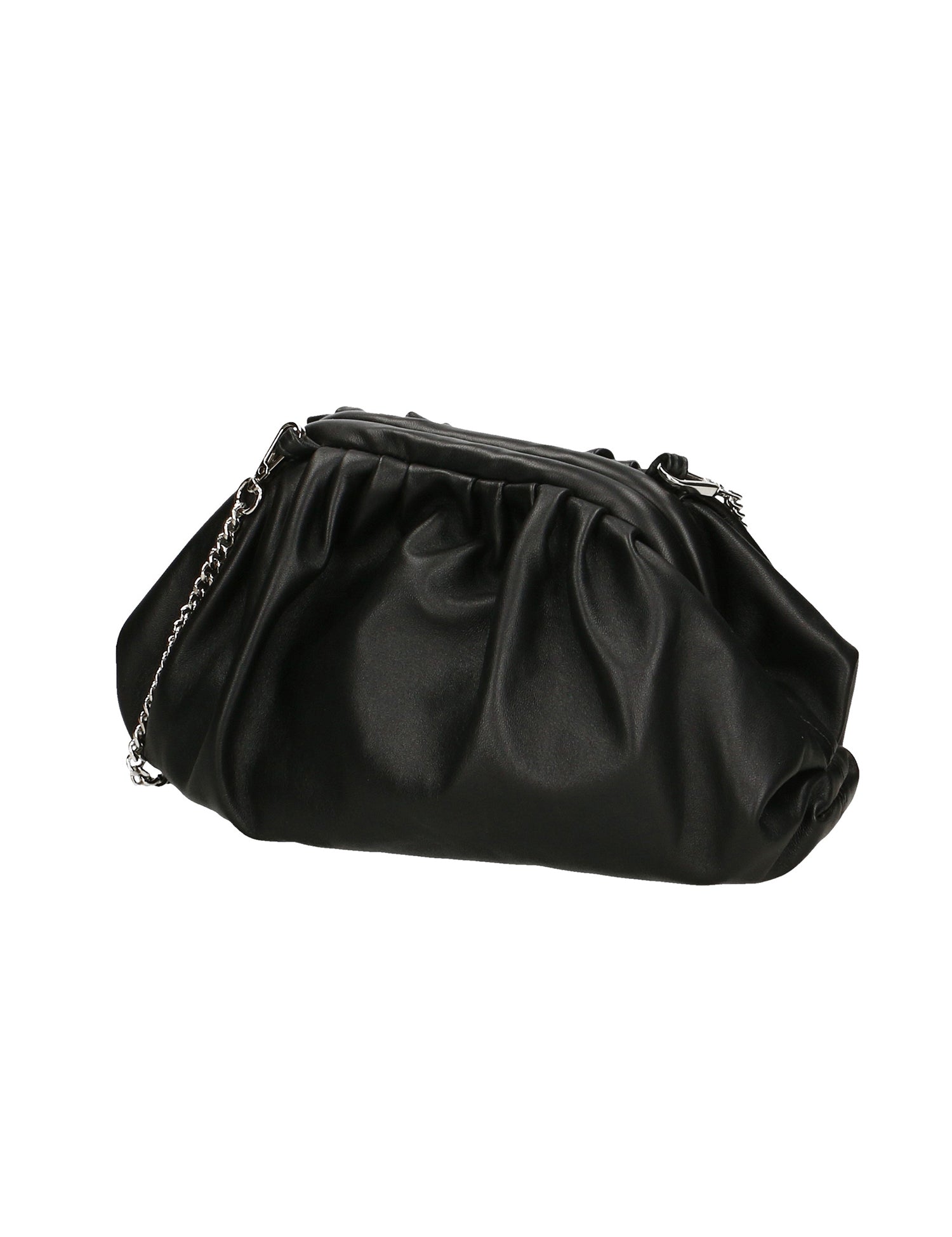 Quinta Borsa a tracolla donna Vera pelle 01448-D28 NERO BLACK Gave Lux
