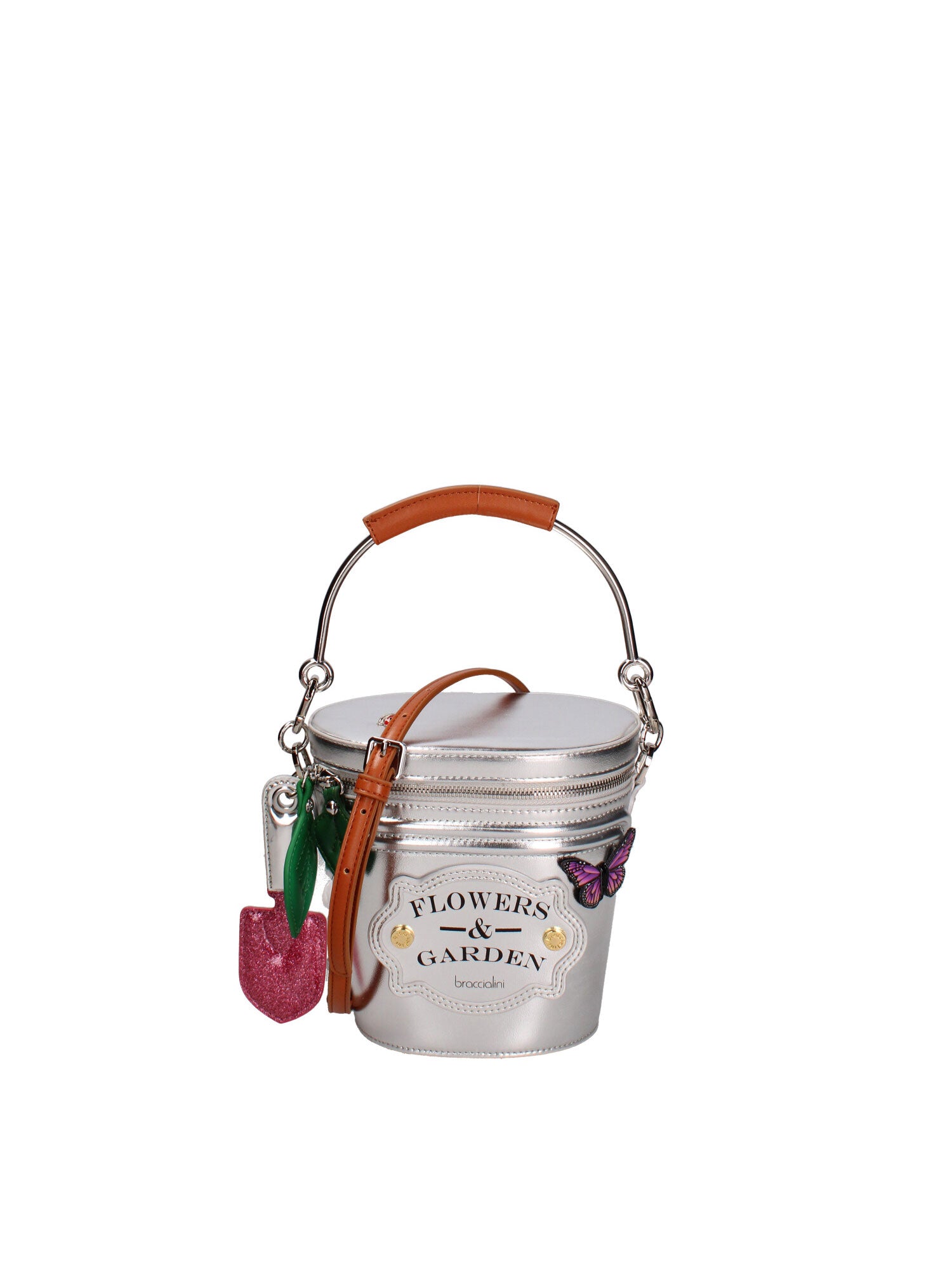Poliuretano B14830GR-UNICO Borsa a mano da donna Jardinette Braccialini