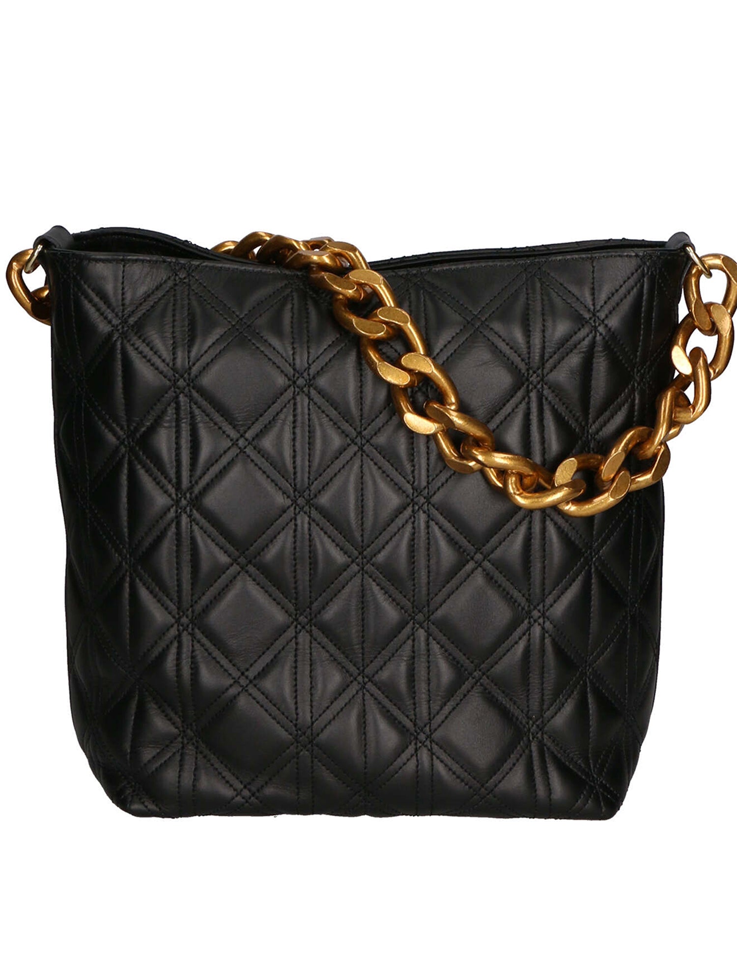 Adra Borsa a spalla da donna Vera pelle 04538-NERO BLACK Gave Lux