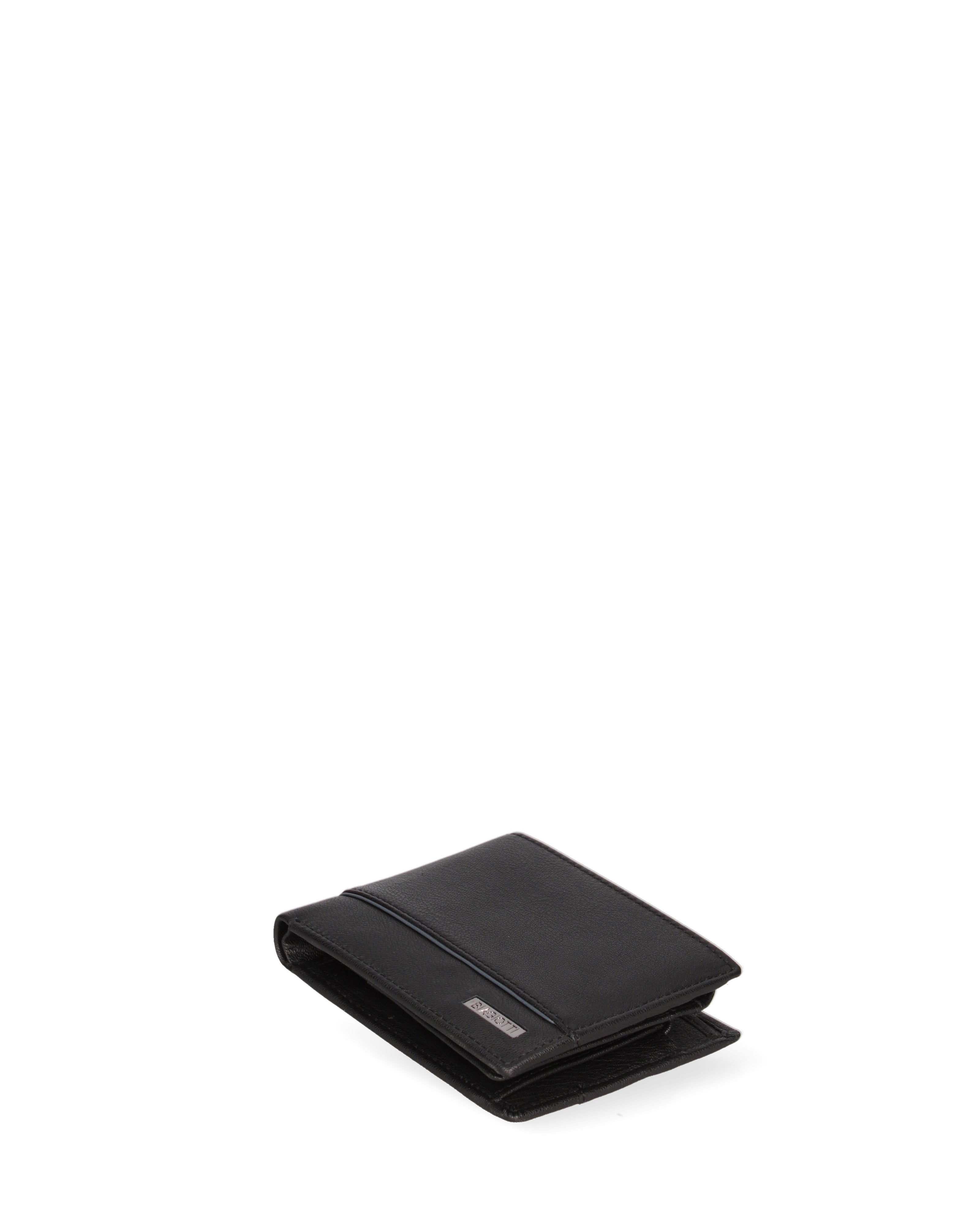 Portafoglio uomo in vera pelle Casual LB7611-04-NERO Laura Biagiotti