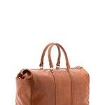 Borsa da viaggio unisex vera pelle 100% cotone 4546-MIELE Alessia Firenze
