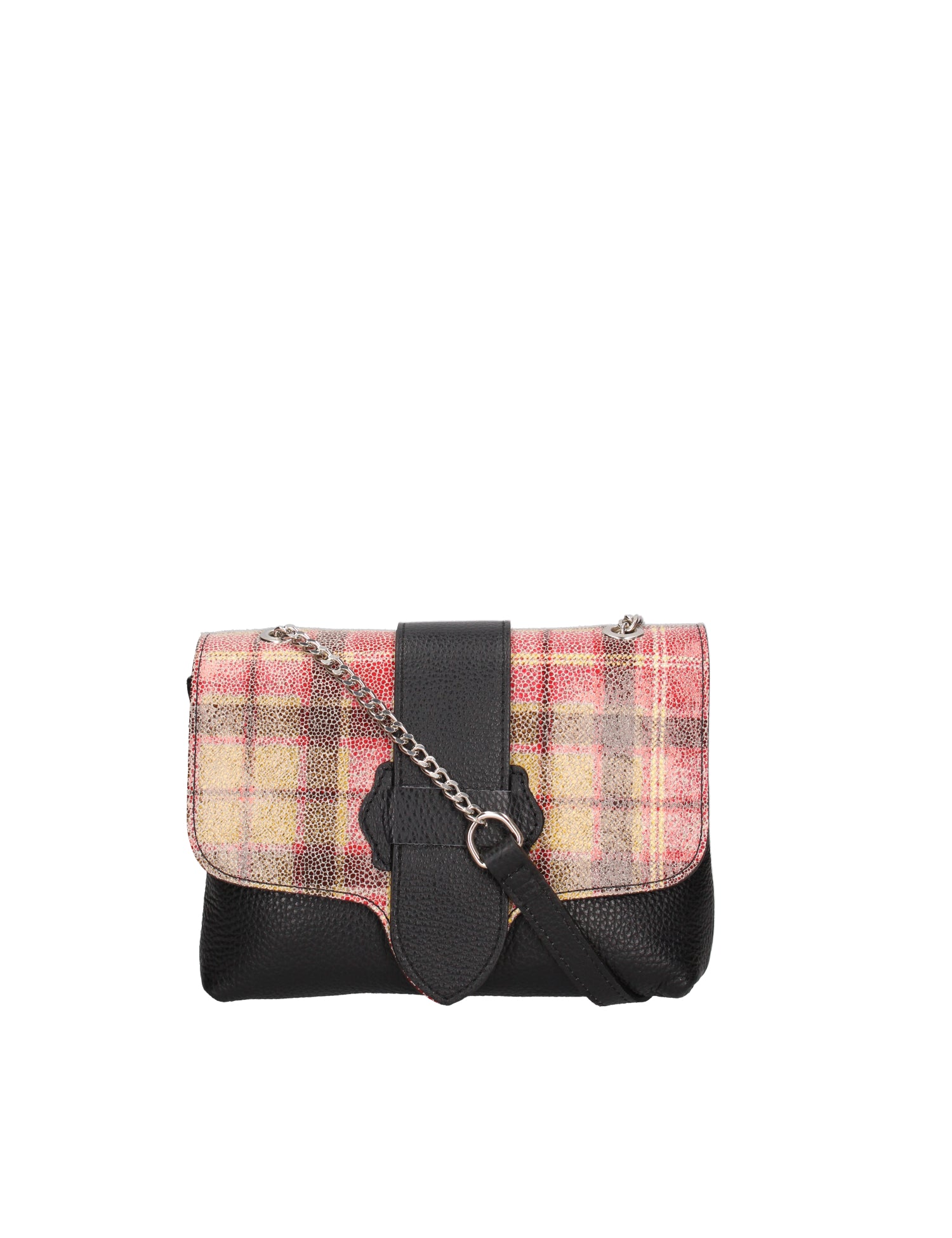 Caelia Borsa a tracolla da donna Vera pelle 194942-NERO+ROSSO Gave Lux