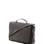Borsa a mano unisex in vera pelle Made in Italy 4576-NERO Alessia Firenze