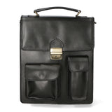 Tancredi Borsa da lavoro unisex in pelle Vera pelle 7013-NERO BLACK Gave Lux