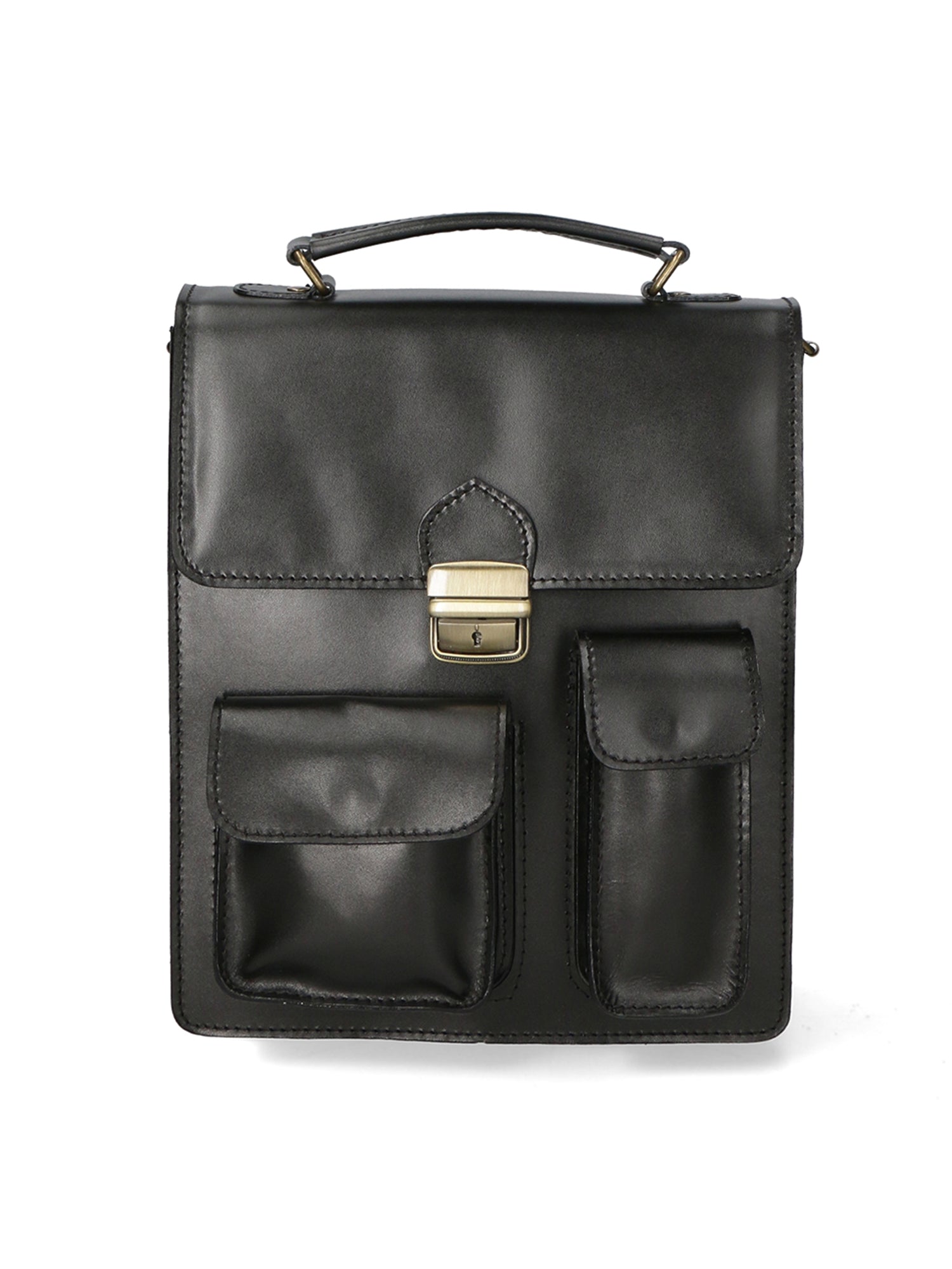 Tancredi Borsa da lavoro unisex in pelle Vera pelle 7013-NERO BLACK Gave Lux
