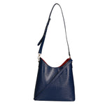 Carmine Borsa a spalla da donna Vera pelle 05442-LU24 BLU JEAN Gave Lux