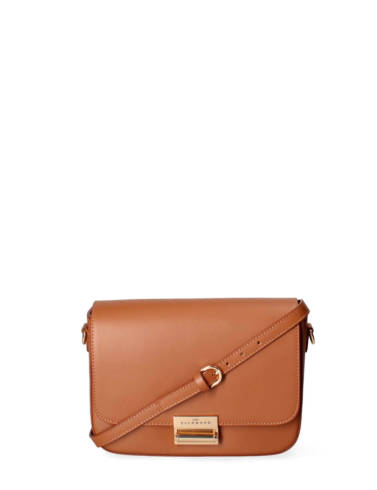 Borsa a tracolla da donna Vera pelle JR-W-1130RU-CUOIO-GOLD John Richmond