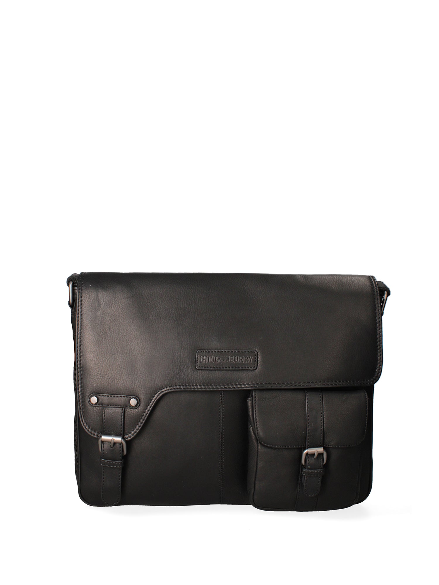 Borsa a tracolla da uomo 100% vera pelle HILB-3173-NERO Hill Burry