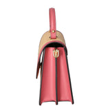 Borsa a mano da donna Pelle e Paglia X12-L126 ROSA ANTICO Roberta Rossi