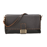 Walda Borsa a spalla da donna Vera pelle 06868-D28 NERO Gave Lux