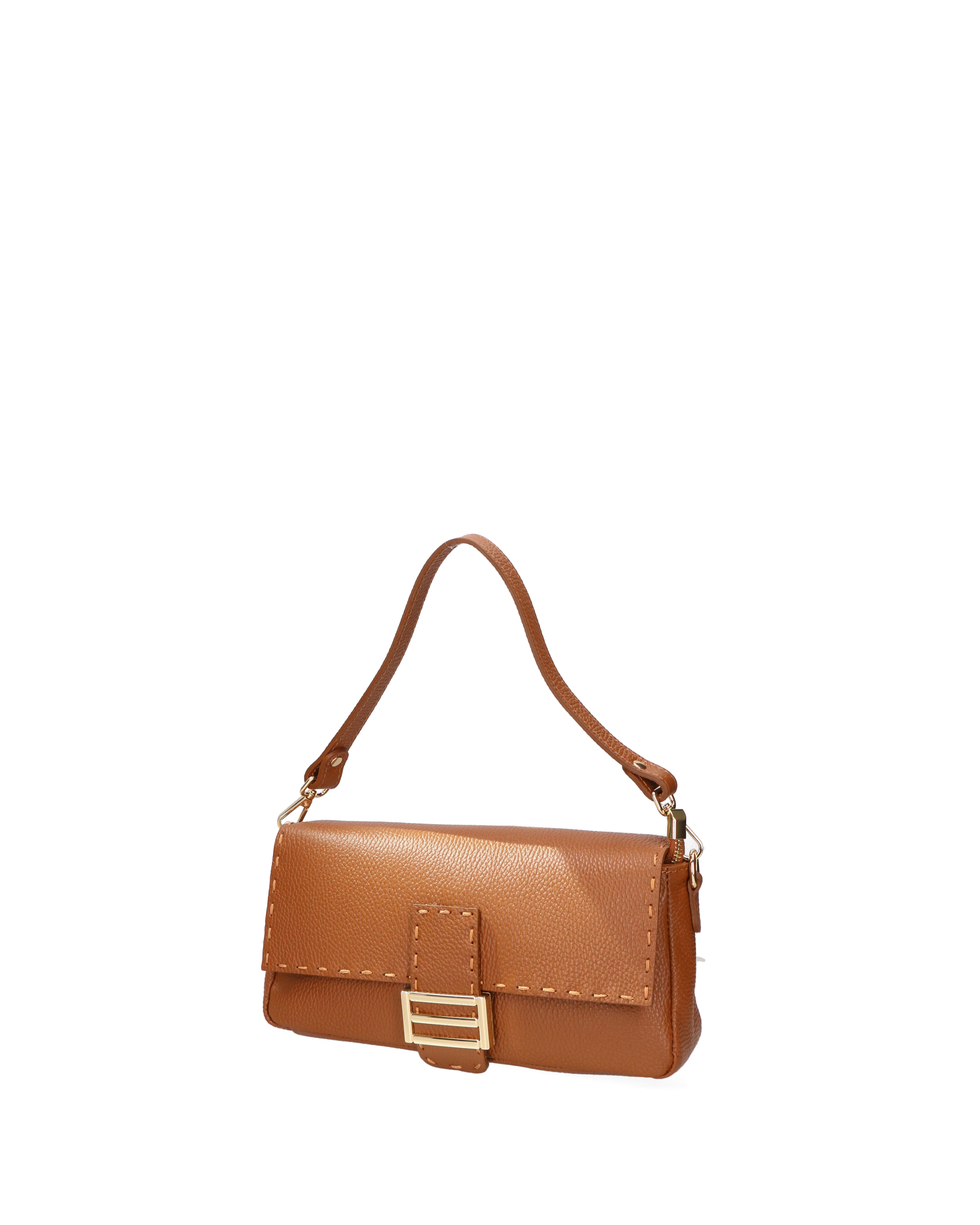 Wally Borsa a spalla da donna Vera pelle 06869-D17 CUOIO Gave Lux