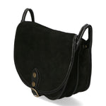 Brigitta Borsa a tracolla da donna Vera pelle 10026-NERO Gave Lux