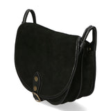 Brigitta Borsa a tracolla da donna Vera pelle 10026-NERO Gave Lux