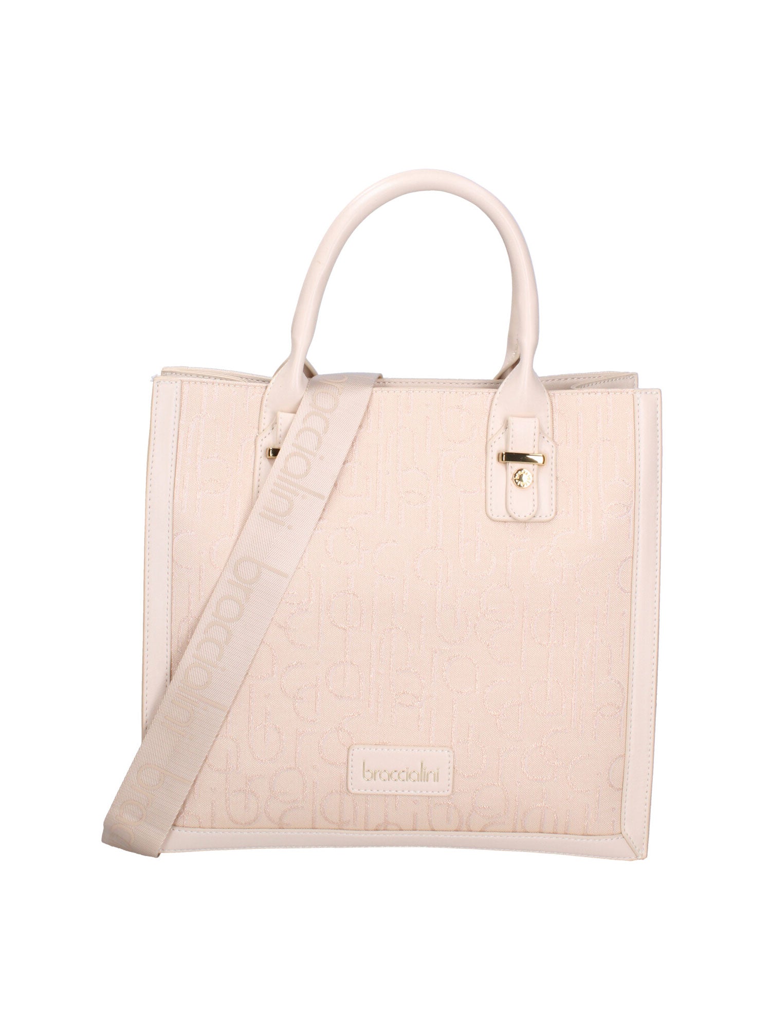 Oriana Chic Borsa a mano da donna 100% poliestere B16865-BEIGE Braccialini