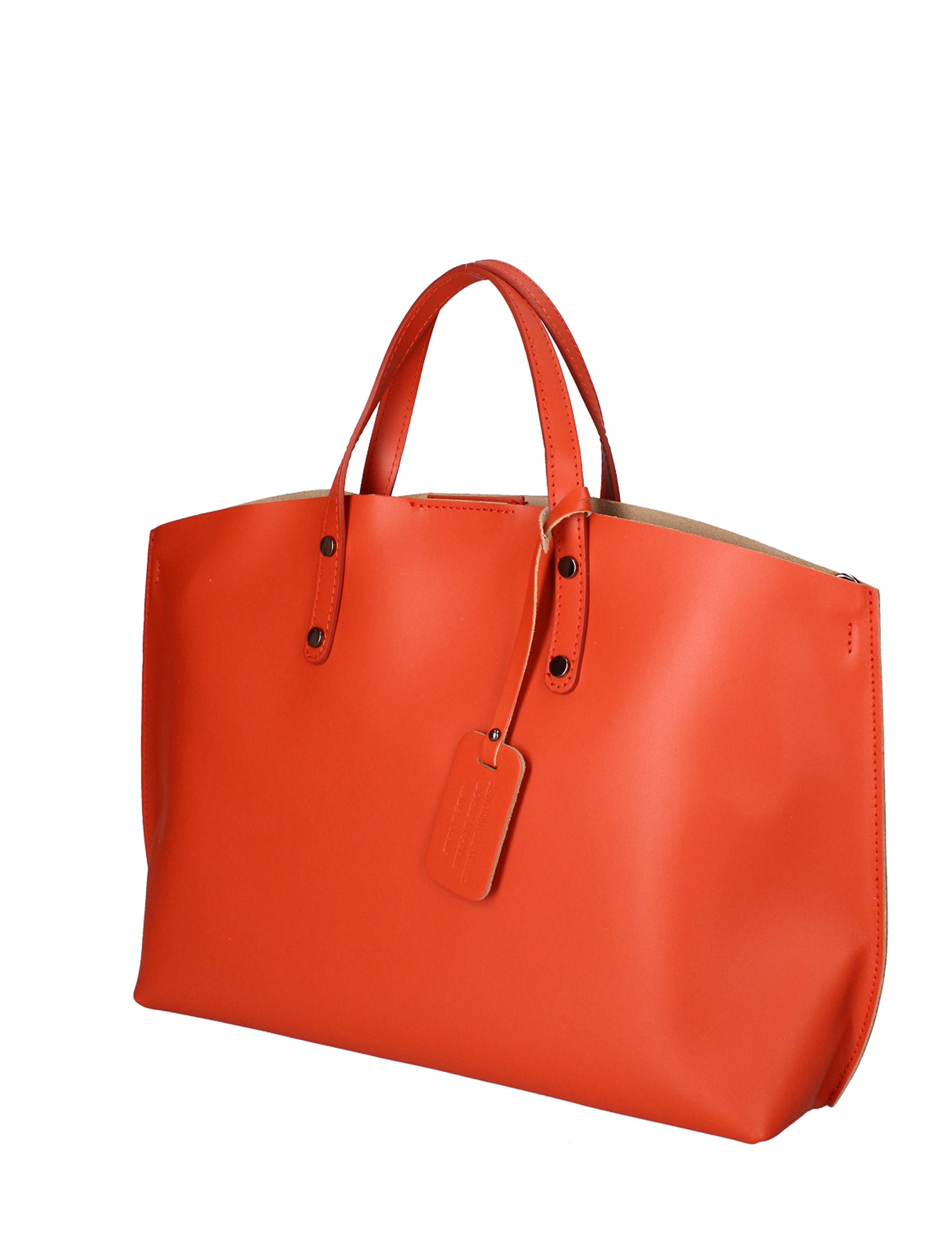 Lumena Borsa a mano da donna Vera pelle 2094-L311 MATTONE Gave Lux