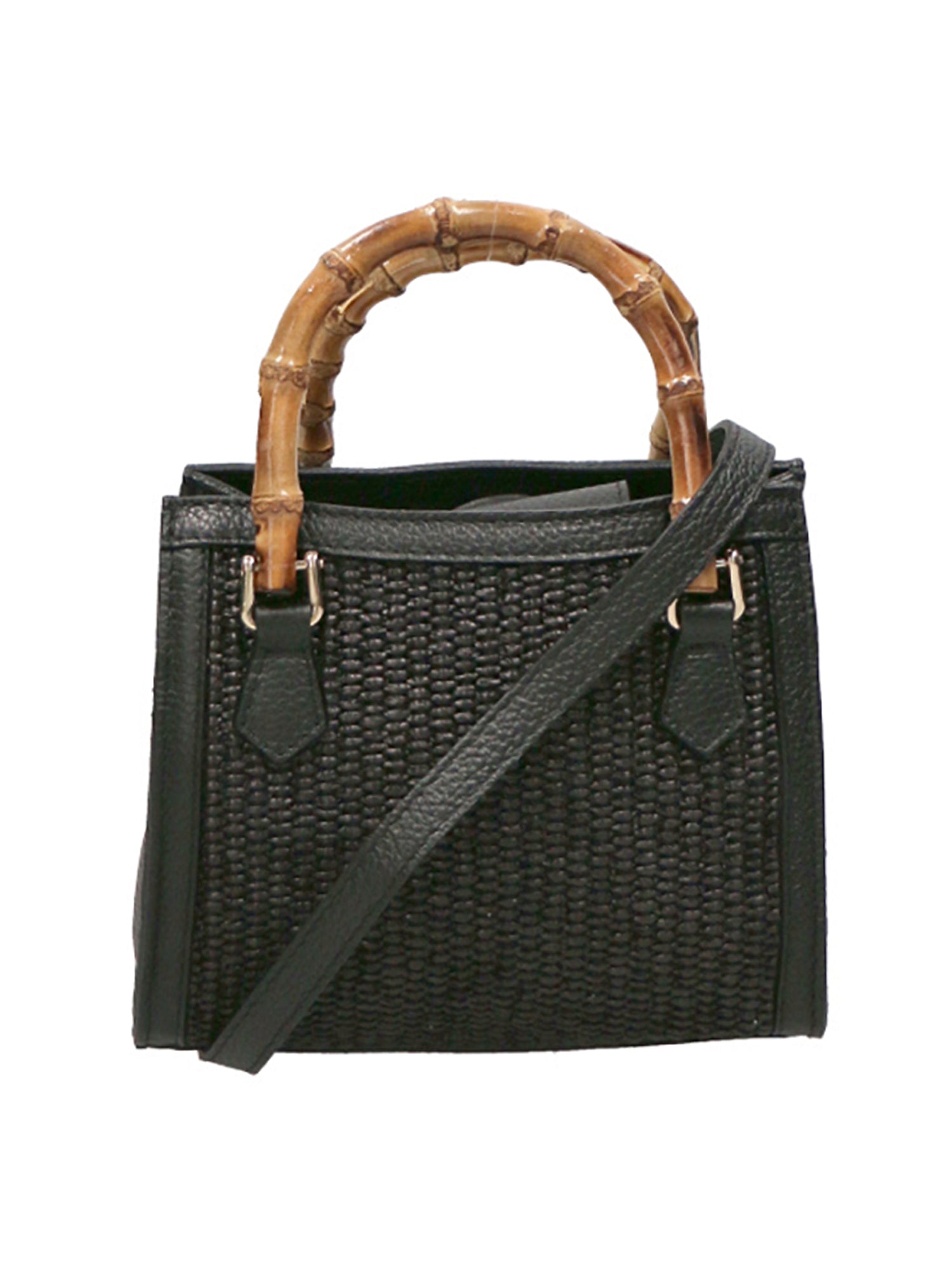 Alissa Borsa a mano da donna Vera pelle 05112-12 D28 NERO Gave Lux