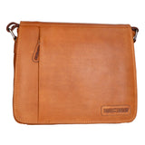 Borsa a tracolla da uomo Vera pelle RFID HILB-3075-CUOIO Hill Burry