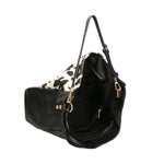 Asia Borsa a spalla da donna Vera pelle 05475-MUCCA BIANCO NERO Gave Lux