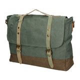 Minerva Borsa a mano unisex Canvas e pelle ZG3011-VERDE GREEN Gave Lux
