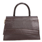 Ariel Borsa a mano da donna Vera pelle 05458-LU23 T.MORO DARK BROWN Gave Lux