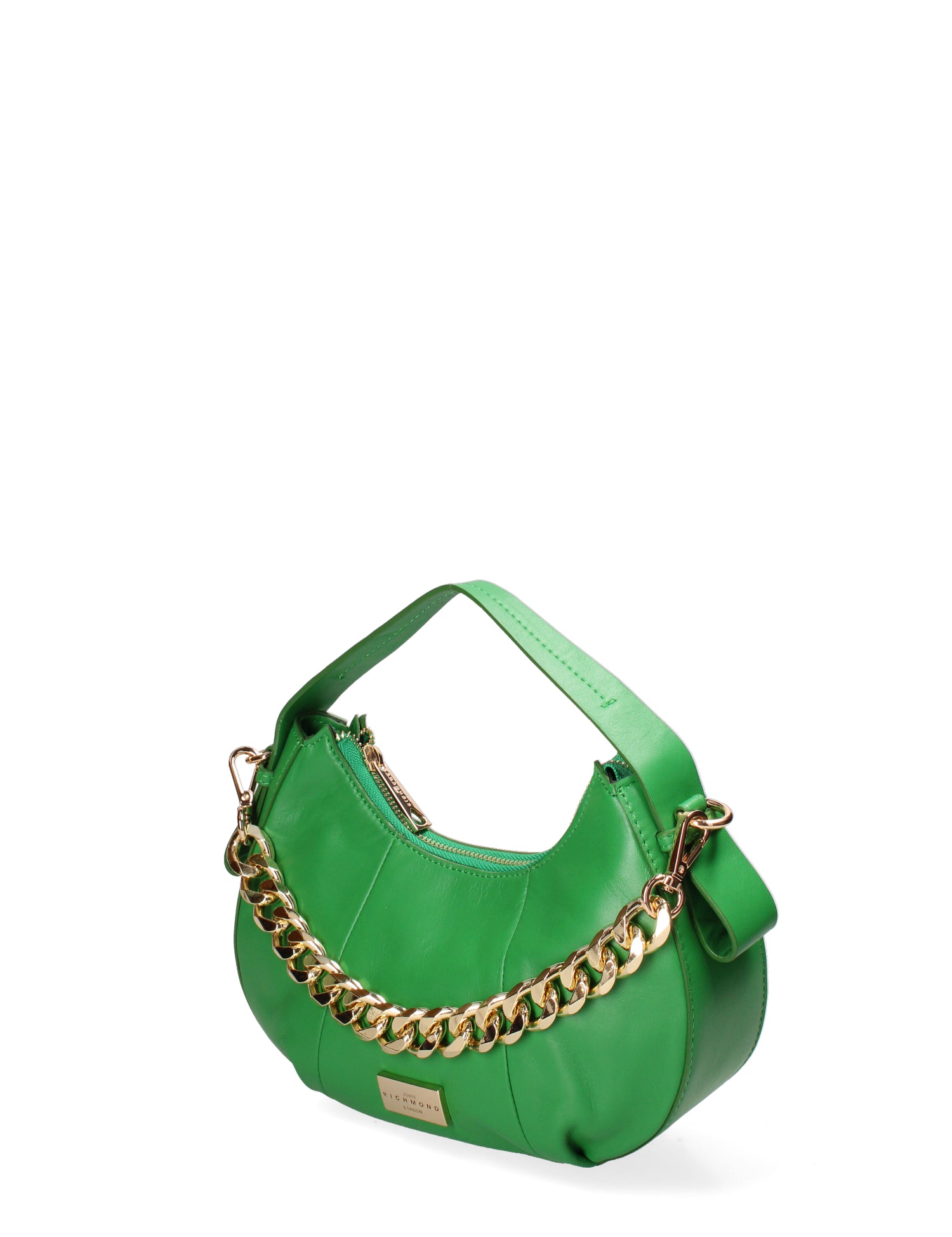 Borsa a spalla da donna Vera pelle JR-W-1167MNA-EMERALD GREEN-GOLD John Richmond