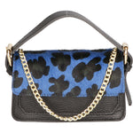 Aleide Borsa a mano da donna Vera pelle 04858-LEO G BLU Gave Lux