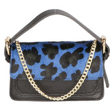 Aleide Borsa a mano da donna Vera pelle 04858-LEO G BLU Gave Lux