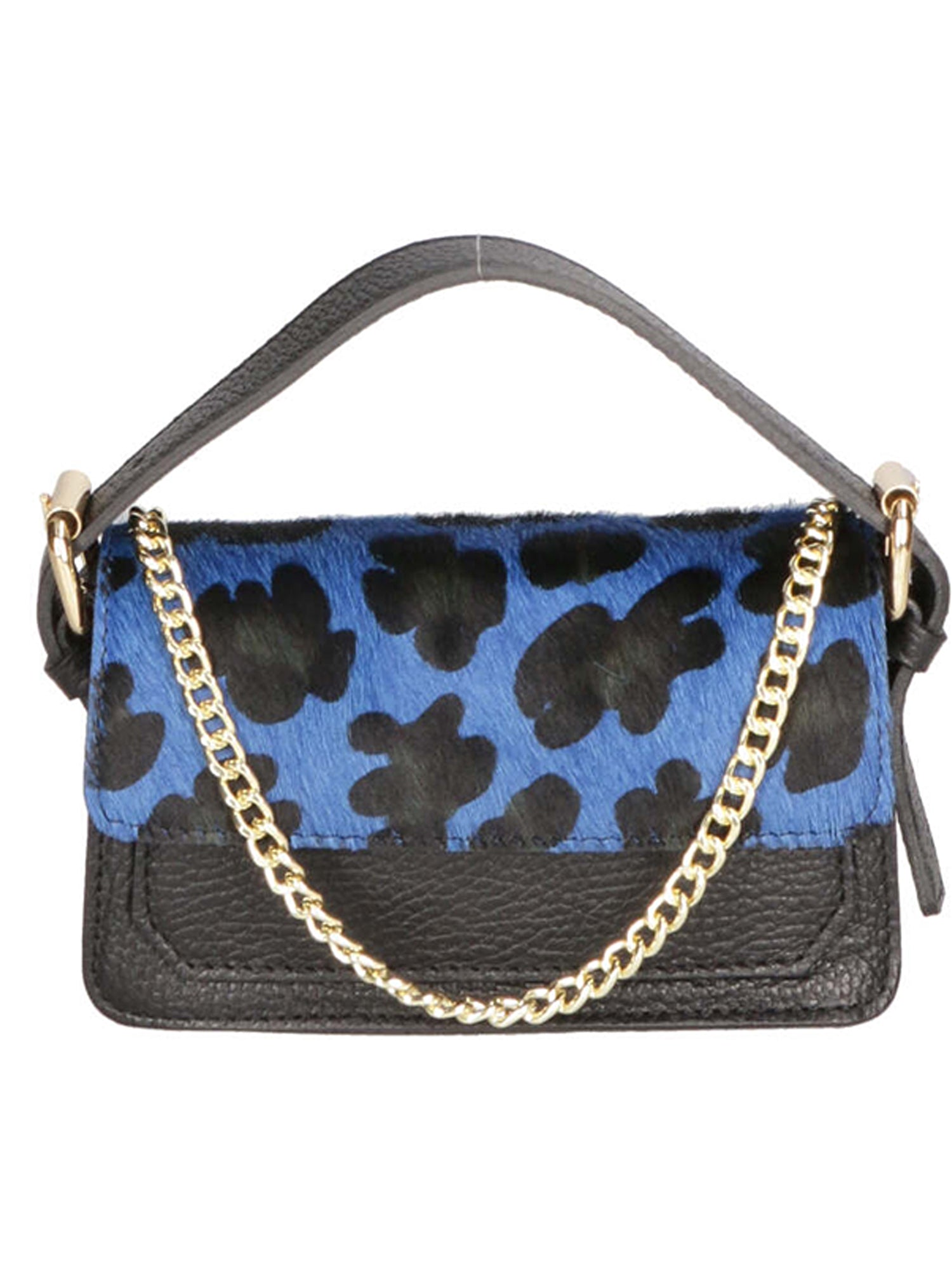 Aleide Borsa a mano da donna Vera pelle 04858-LEO G BLU Gave Lux
