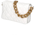 Aurélia Borsa a spalla da donna Vera pelle 04542-S01 BIANCO Gave Lux