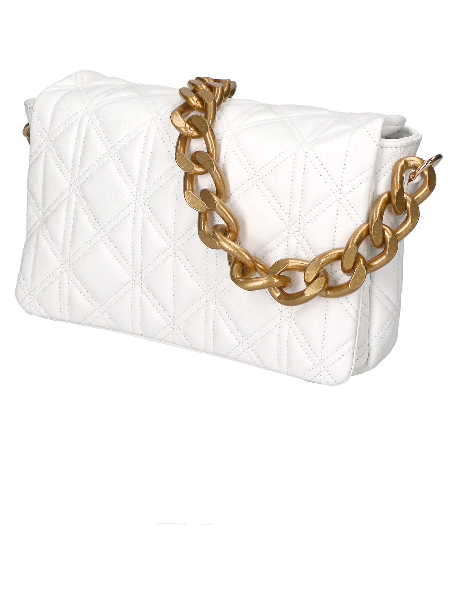 Aurélia Borsa a spalla da donna Vera pelle 04542-S01 BIANCO Gave Lux