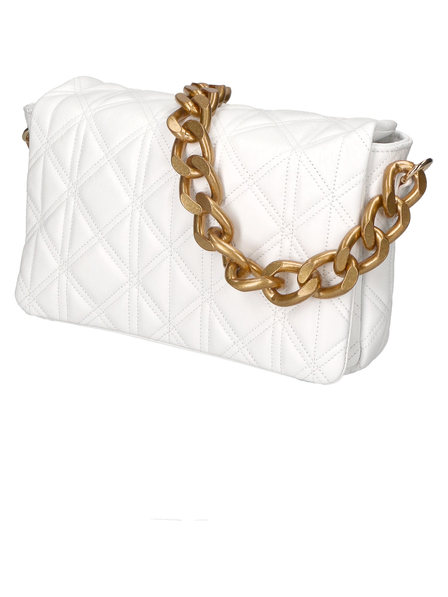 Aurélia Borsa a spalla da donna Vera pelle 04542-S01 BIANCO Gave Lux