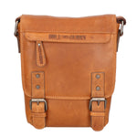 Borsa a tracolla da uomo 100% vera pelle HILB-3183-CUOIO Hill Burry