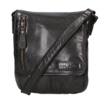 Borsa a tracolla da uomo Vera pelle RFID HILB-3069SW-NERO Hill Burry