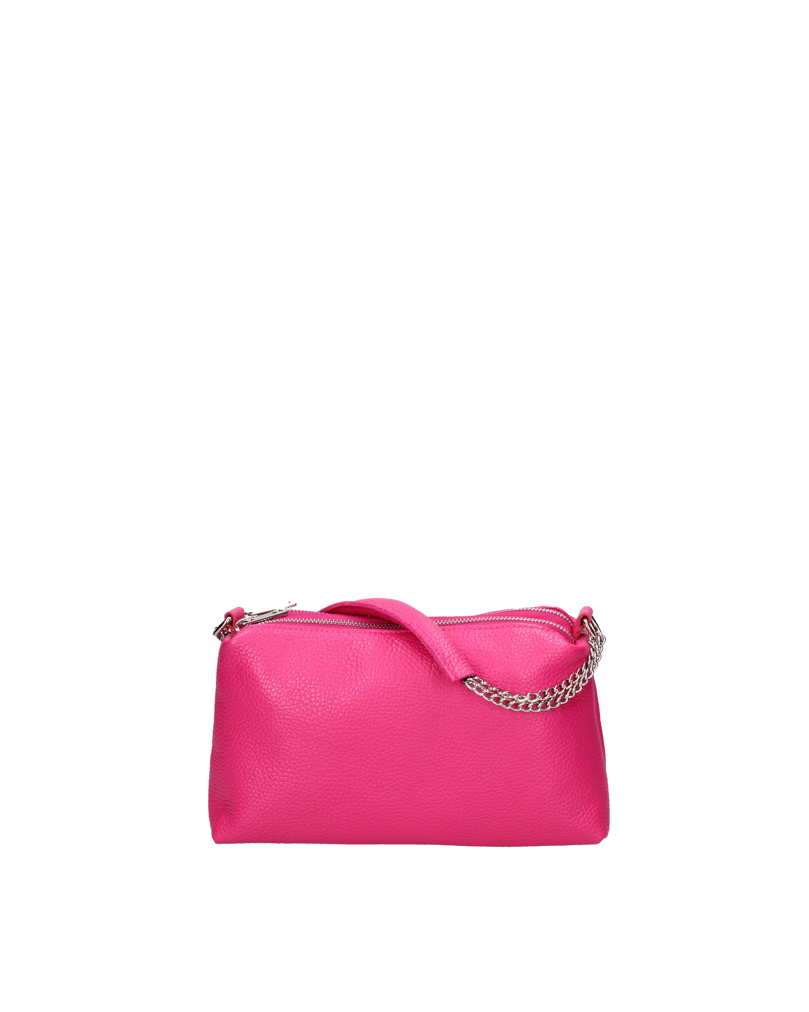 Borsa a spalla da donna Vera pelle 07141-D02 FUXIA Viola Castellani