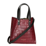 Borsa a mano da donna Pelle Croco Stampata MYB-6027-FW-BORDO My Best Bag