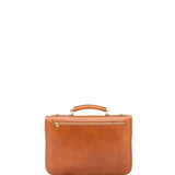 Borsa a mano unisex in vera pelle Made in Italy 4512-MIELE Alessia Firenze