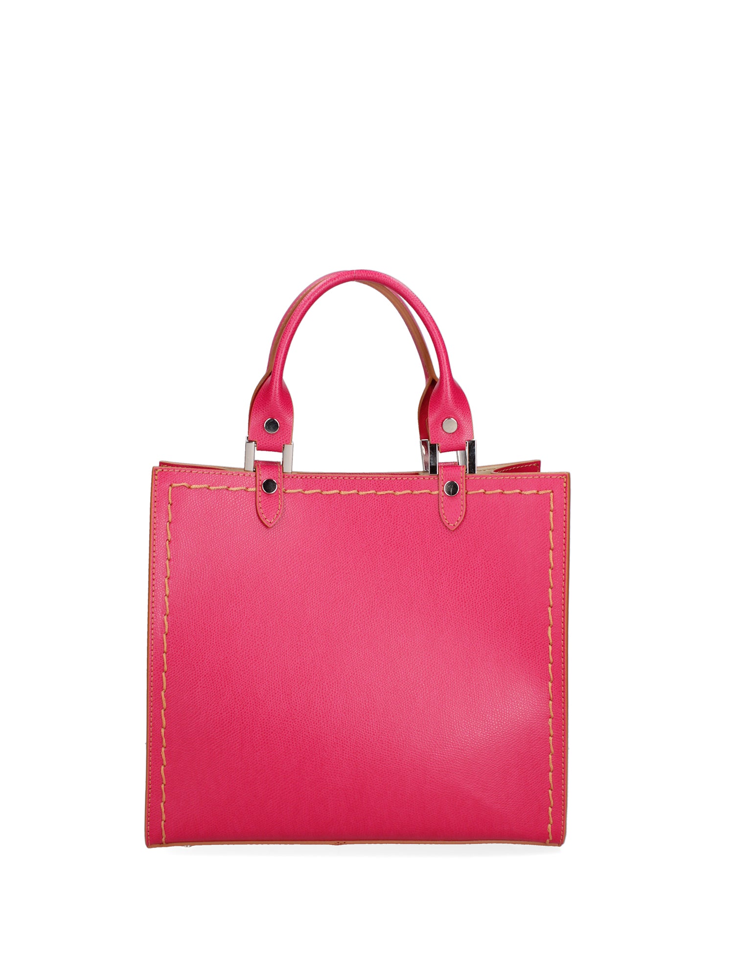 Borsa a mano da donna 100% vera pelle 07262-P 628 FUXIA Roberta Rossi