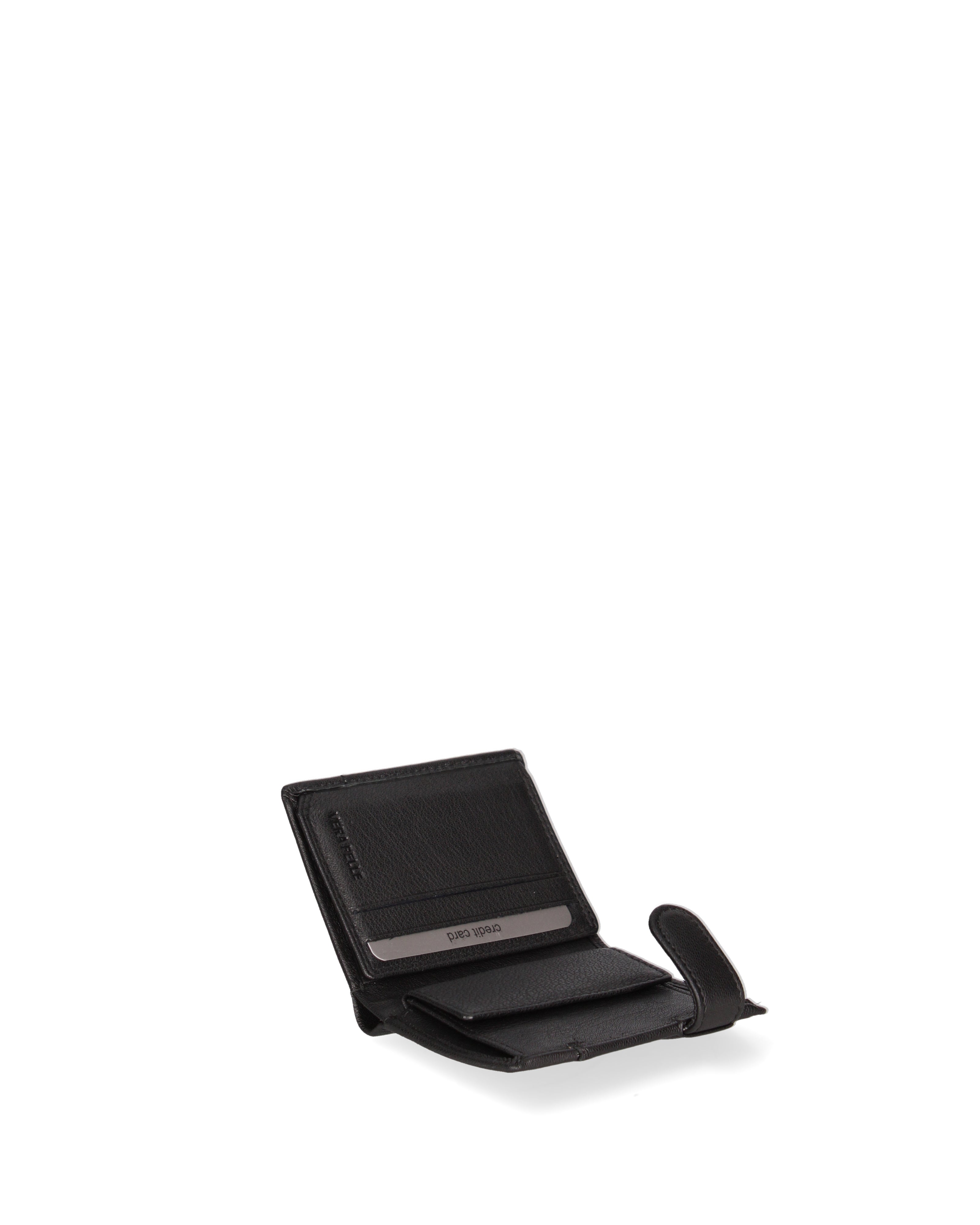 Portafoglio uomo in vera pelle Casual LB7611-82-NERO Laura Biagiotti