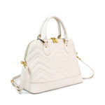 Borsa a mano da donna 100% pelle vegana PU GGB016CRM Gabriella G Firenze