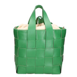 Borsa a mano da donna Vera pelle MYB-7055-SS-VERDE+BEIGE My Best Bag