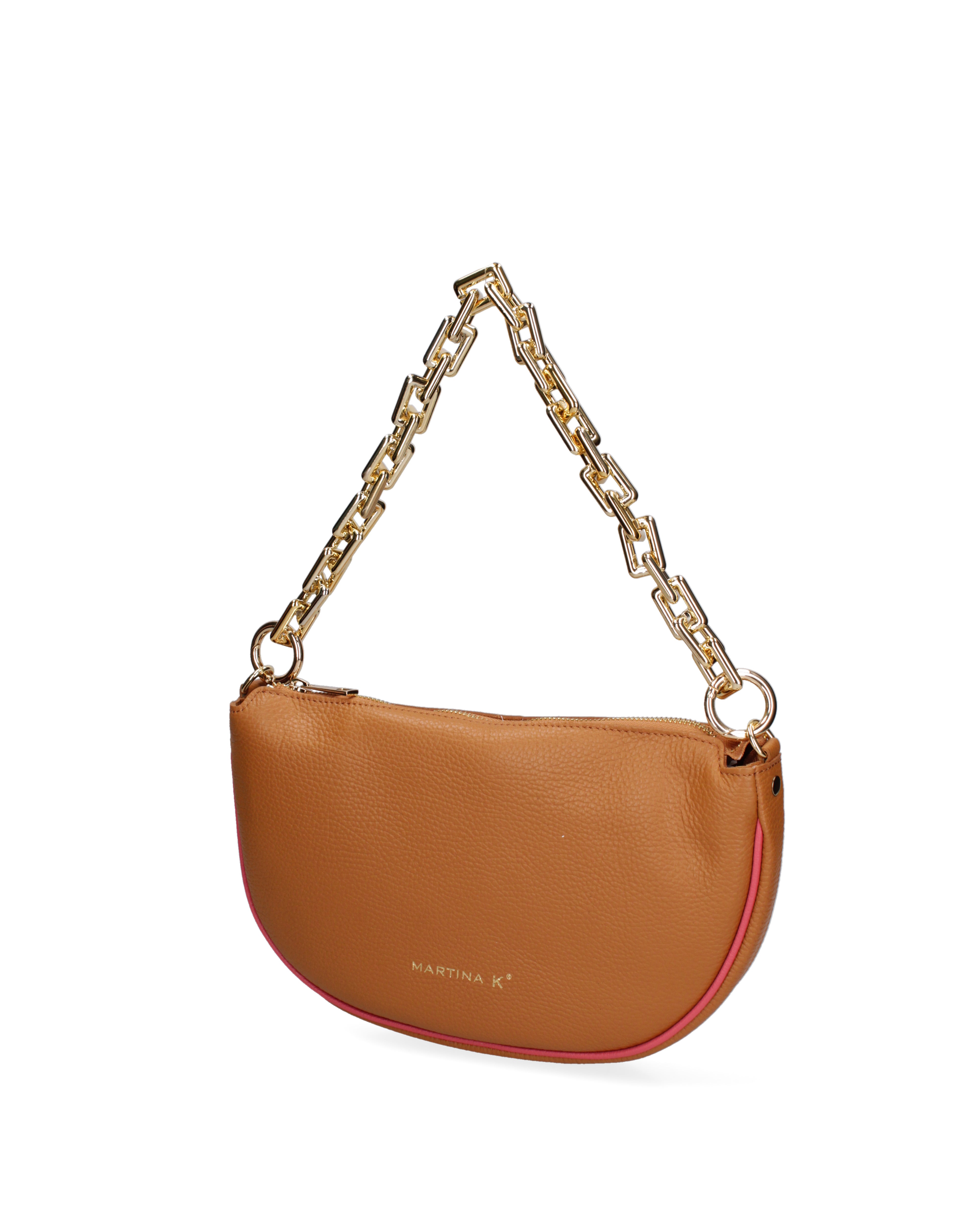 Valoria Elite Borsa a tracolla da donna Vera pelle 3532-D44 CUOIO+D82 BARBIE Gave Lux