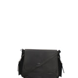 Borsa a Tracolla in Ruga Leather Nero