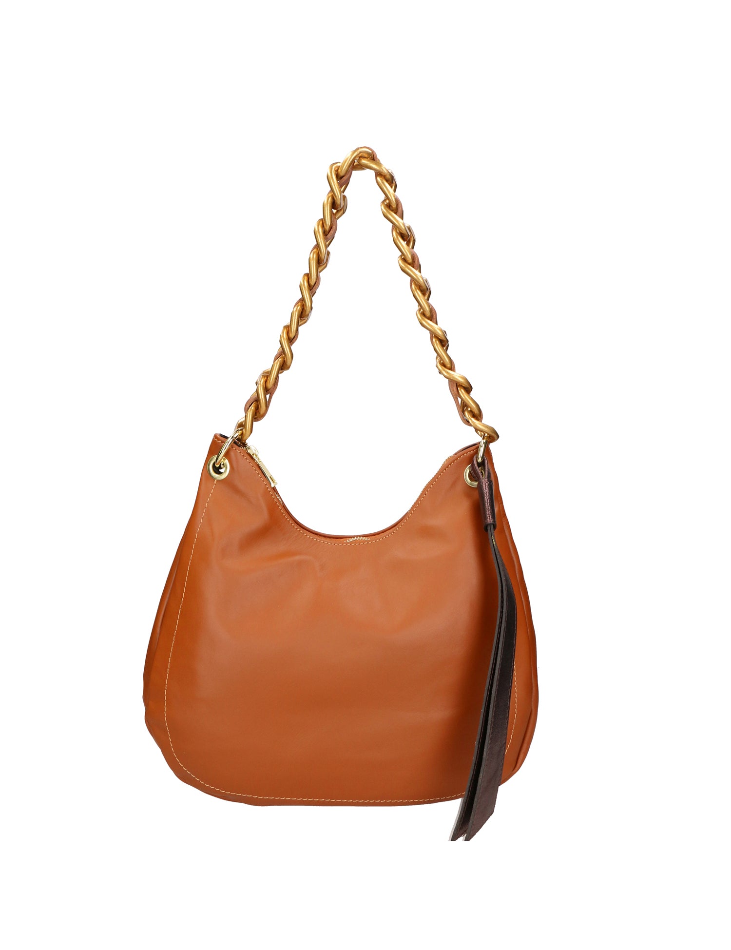Artemisia Borsa a spalla da donna Vera pelle 05462-S17 CUOIO SCURO L015 T.MORO Gave Lux