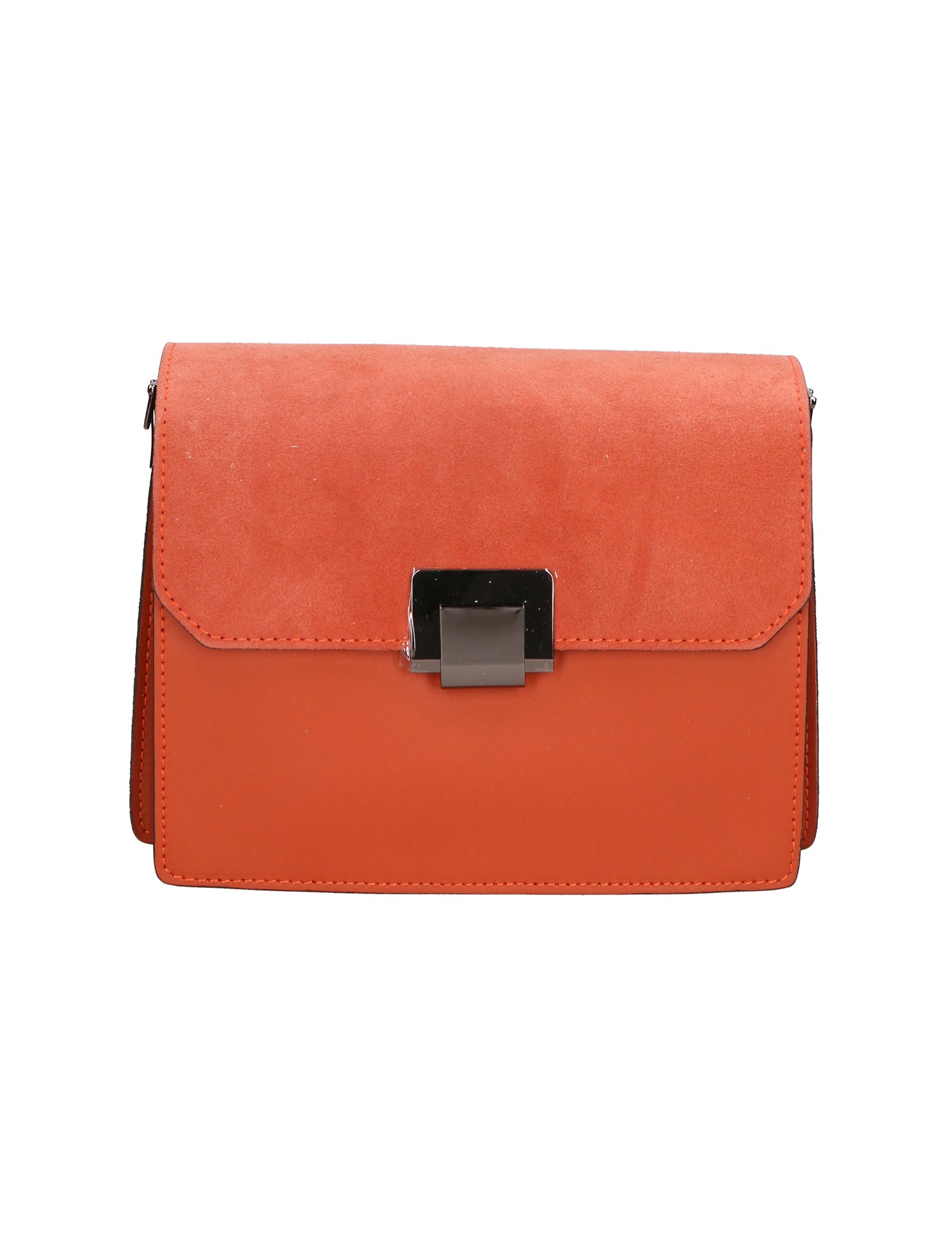 Palmira Borsa a spalla da donna Vera pelle 556014-ARANCIO ORANGE Gave Lux