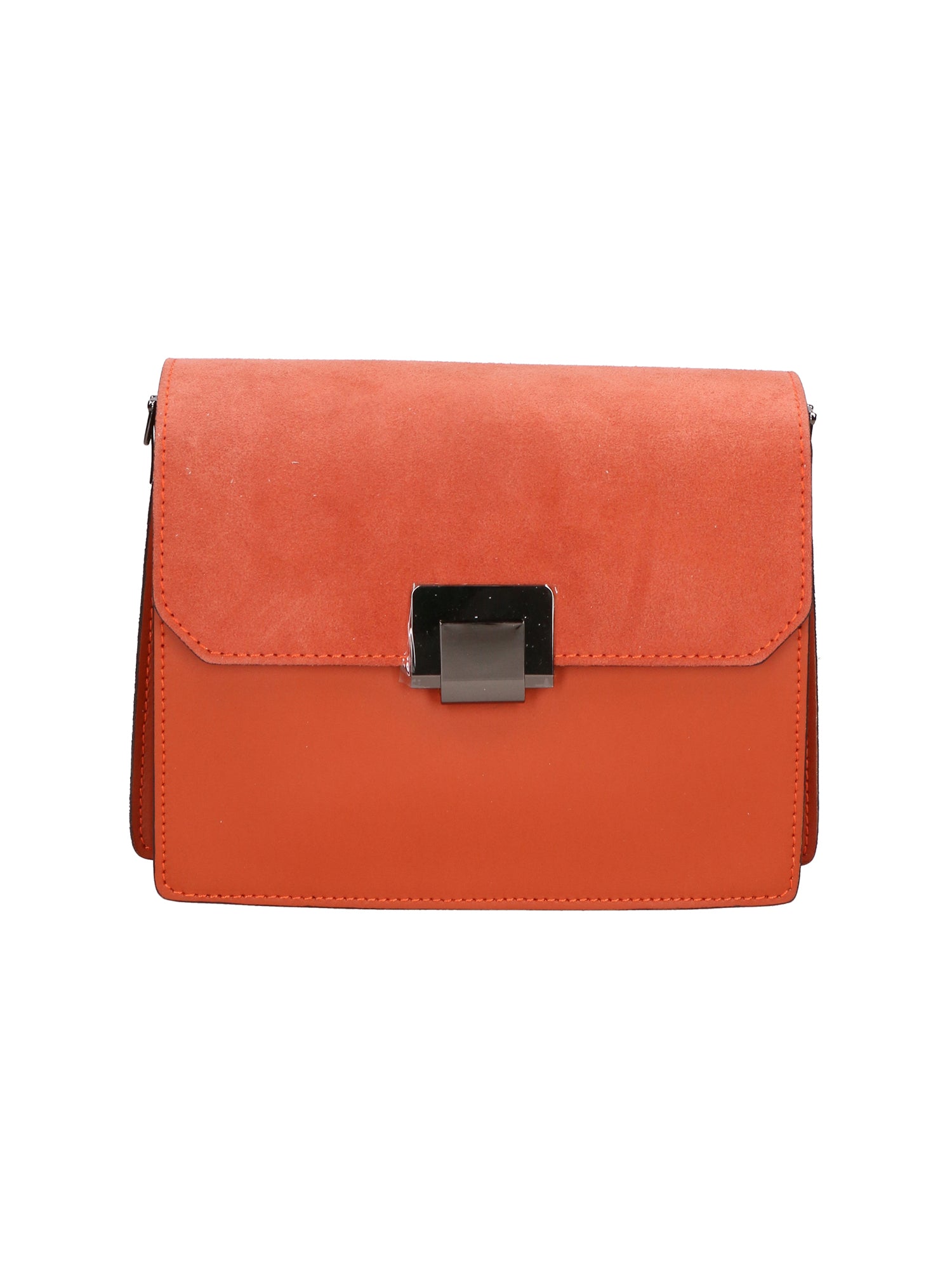 Palmira Borsa a spalla da donna Vera pelle 556014-ARANCIO ORANGE Gave Lux