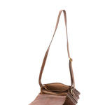 Borsa a tracolla da donna 100% vera pelle 4582-TESTA DI MORO Alessia Firenze