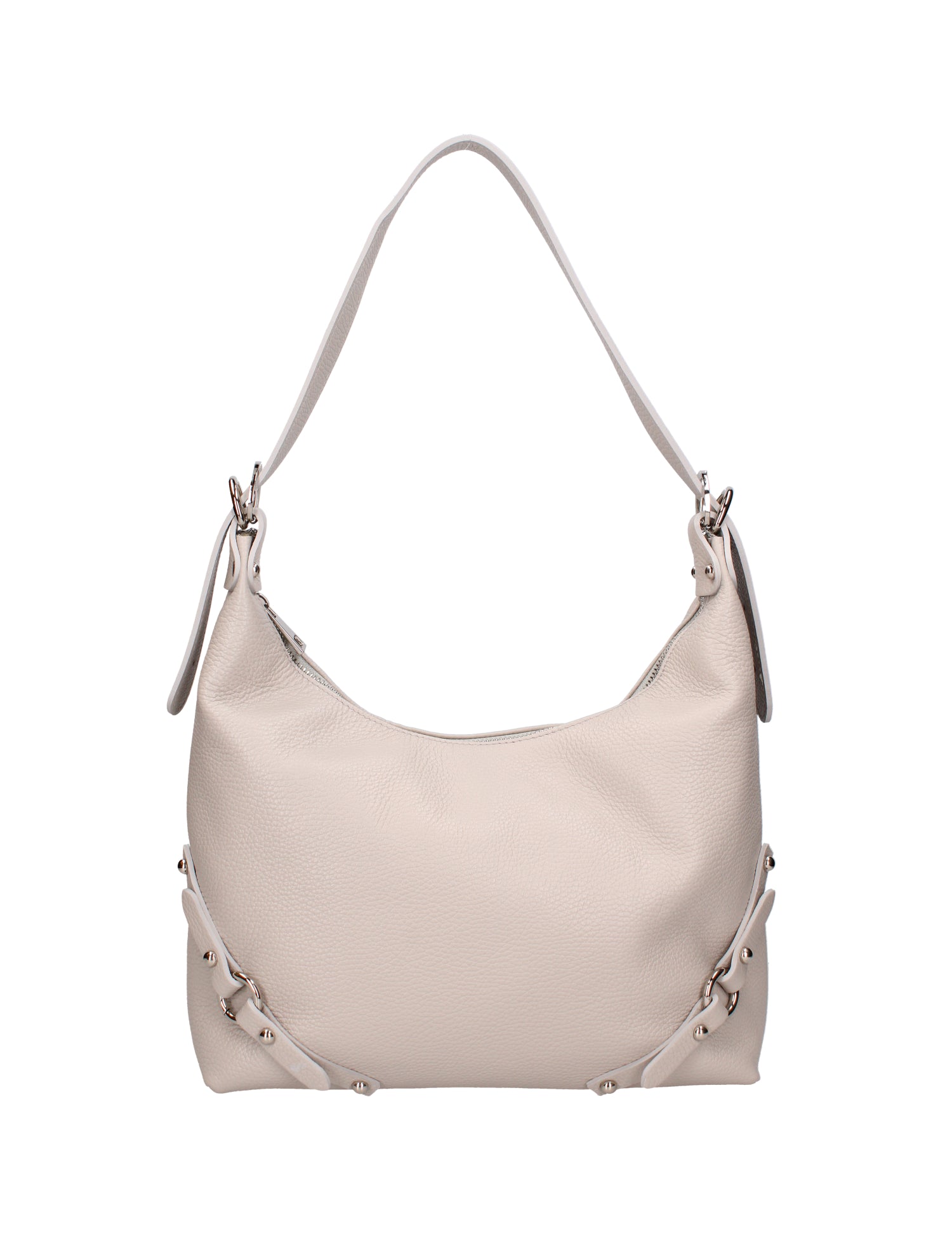 Fiorenza Lux Borsa a spalla da donna Vera pelle 07140-D86 GRIGIO PERLA Viola Castellani