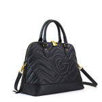 Borsa a mano da donna 100% pelle vegana PU GGB016BLK Gabriella G Firenze