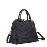 Borsa a mano da donna 100% pelle vegana PU GGB016BLK Gabriella G Firenze